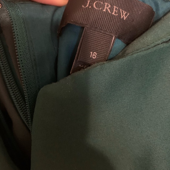 J crew green strapless dress with v notch, 16 - Picture 5 of 5
